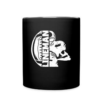 Lineman Joueur de football Offensive Défense - Mug uni - noir - Devant