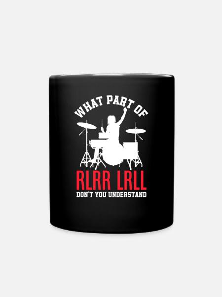 Drums Drummer Gift - Mug uni - noir