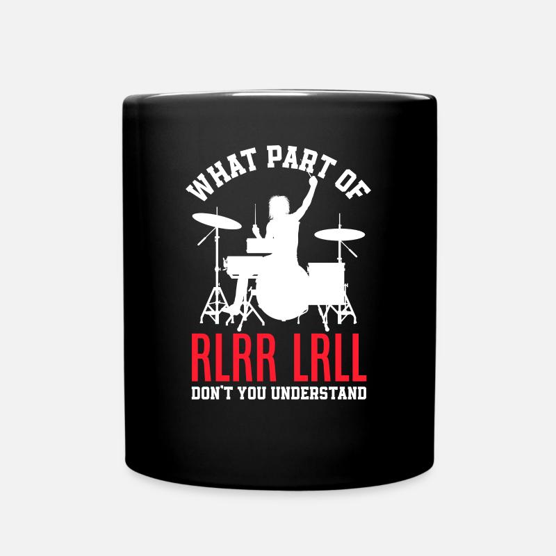 Schlagzeug Schlagzeuger Geschenk - Tasse einfarbig - Schwarz
