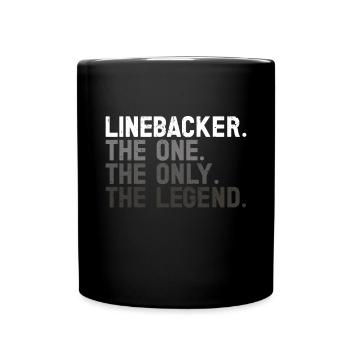 Lineman Joueur de football Offensive Défense - Mug uni - noir - Devant