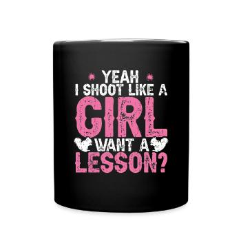 Chasse à l’écureuil - Mug uni - noir - Devant