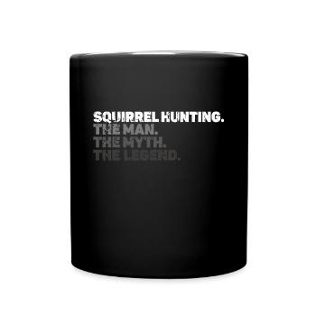 Squirrel hunting - Full Colour Mug - black - Front