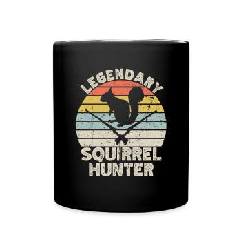 Squirrel hunting - Full Colour Mug - black - Front