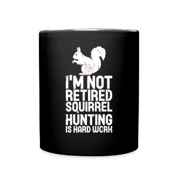 Chasse à l’écureuil - Mug uni - noir - Devant