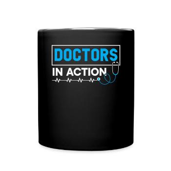 Médecins en action Médecin hospitalier Médecin - Mug uni - noir - Devant