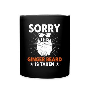 Désolé cette barbe est pardonnée Homme barbu - Mug uni - noir - Devant