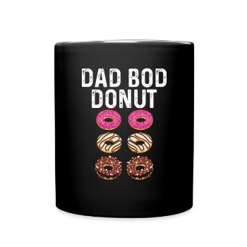 Bodybuilding - Dad Bod Donut - Tasse einfarbig - Schwarz - Vorne