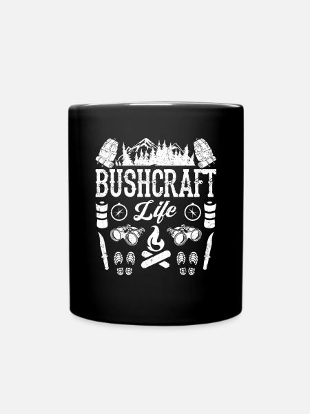 Bushcraft - Bushcraft Life - Tasse einfarbig - Schwarz