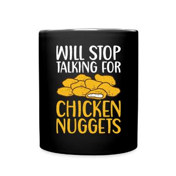 Cadeaux de pépites de poulet - Mug uni - noir - Devant