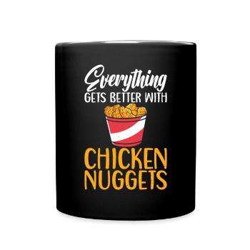 Cadeaux de pépites de poulet - Mug uni - noir - Devant