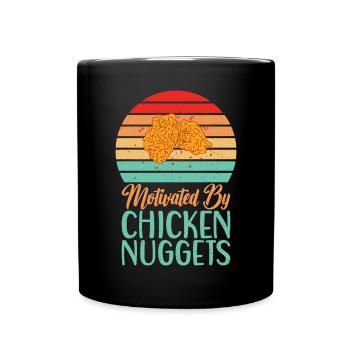 Cadeaux de pépites de poulet - Mug uni - noir - Devant