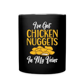 Cadeaux de pépites de poulet - Mug uni - noir - Devant