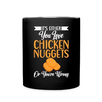 Cadeaux de pépites de poulet - Mug uni - noir - Devant