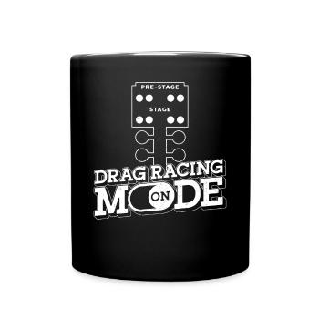 Drag Racing Race Car Vintage Drag - Full Colour Mug - black - Front