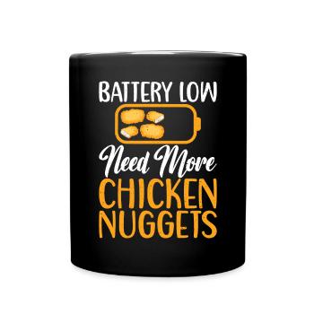 Cadeaux de pépites de poulet - Mug uni - noir - Devant