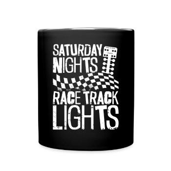 Drag Racing Race Car Saturday - Tasse einfarbig - Schwarz - Vorne