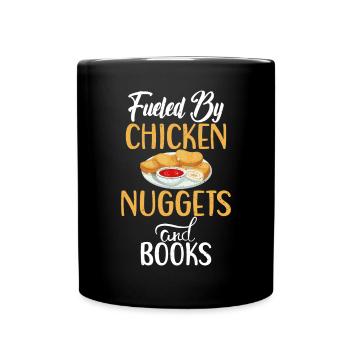 Chicken Nugget Geschenke - Tasse einfarbig - Schwarz - Vorne