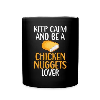 Cadeaux de pépites de poulet - Mug uni - noir - Devant