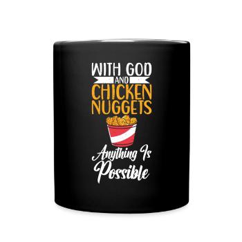 Cadeaux de pépites de poulet - Mug uni - noir - Devant