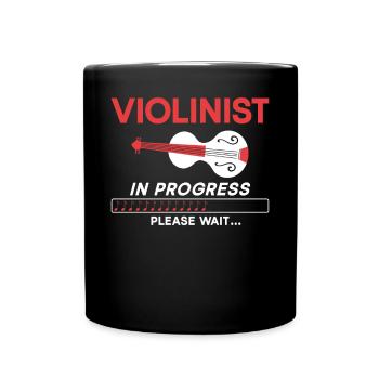 Violon Violoniste Violoniste En - Mug uni - noir - Devant