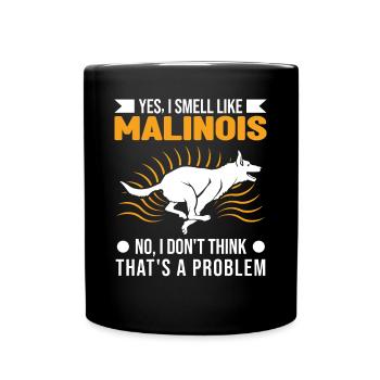 Malinois smell Belgian Shepherd - Full Colour Mug - black - Front