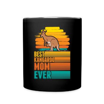 Meilleure maman kangourou de tous les temps Känguru Mama - Mug uni - noir - Devant