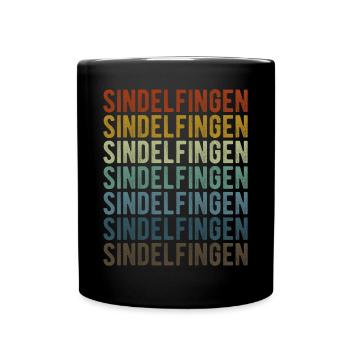 Sindelfingen City Retro Vintage - Full Colour Mug - black - Front