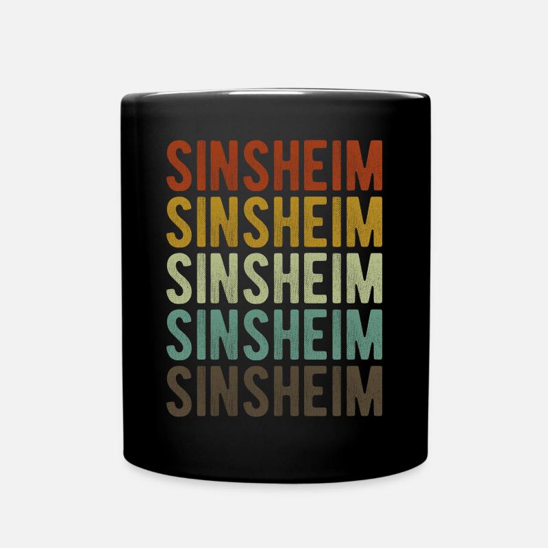Sinsheim City Retro Vintage - Mug uni - noir