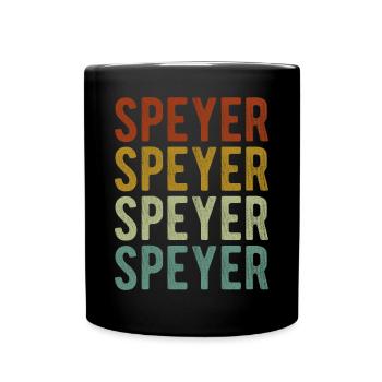Speyer Stadt Retro Vintage - Tasse einfarbig - Schwarz - Vorne