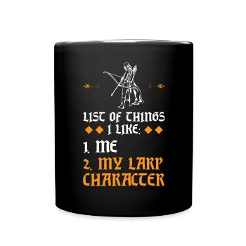I Like Me And My Larp Character - Larping - Mug uni - noir - Devant