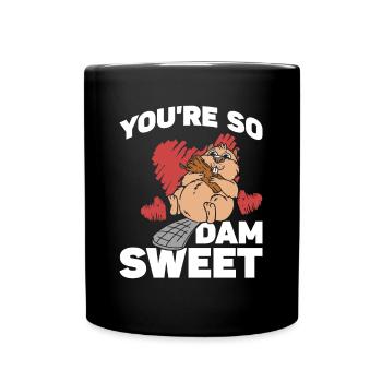 Tu es tellement mignon - Drôle de castor - Mug uni - noir - Devant