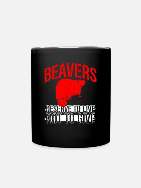 Beaver animal welfare animal rights activiste rongeur - Mug uni - noir