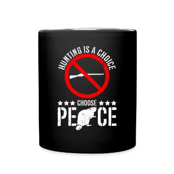 Beaver animal welfare animal rights activist rodent - Full Colour Mug - black - Front