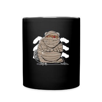 Biber als Mumie verkleidet - Halloween Biber - Tasse einfarbig - Schwarz - Vorne