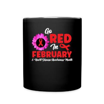 Heart disease - Full Colour Mug - black - Front