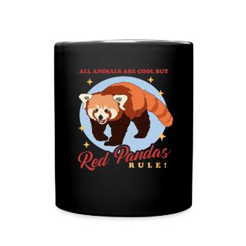 Red Panda Red Pandas Red Panda Gift - Full Colour Mug - black - Front