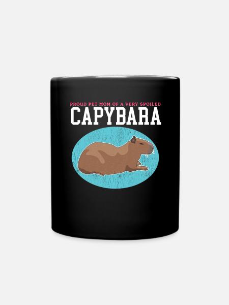 Capybara Maman | Capybaras Capybaras Cadeau - Mug uni - noir