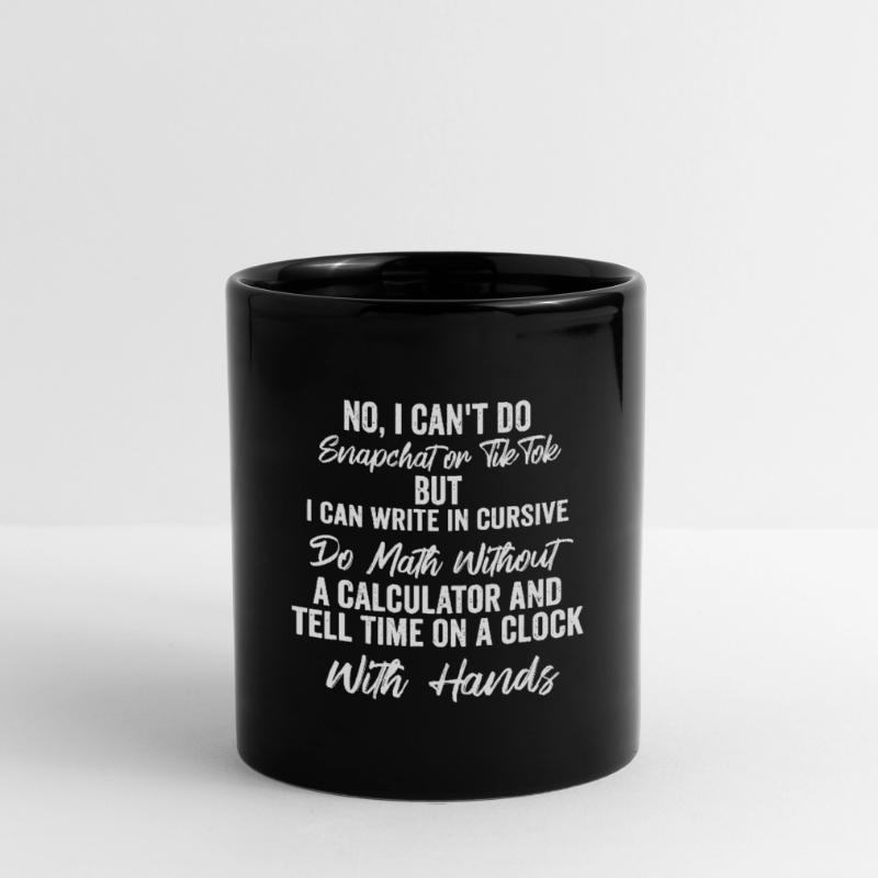 I Can Write In Cursive Do Math Without A Calculato Full Colour Mug