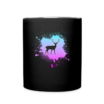 Deer - Full Colour Mug - black - Front