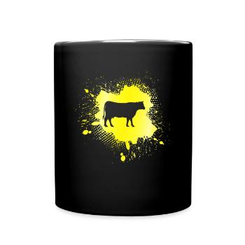 Cow - Full Colour Mug - black - Front