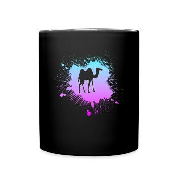 Chameau - Mug uni - noir - Devant