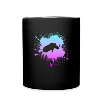Rhinoceros - Full Colour Mug - black - Front