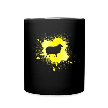 Sheep - Full Colour Mug - black - Front