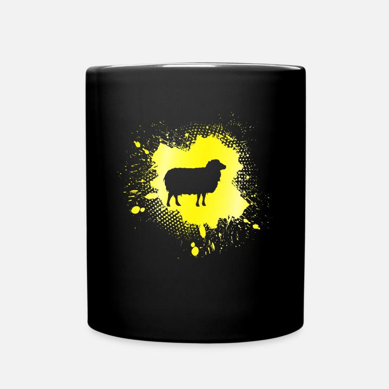 Schaf - Tasse einfarbig - Schwarz