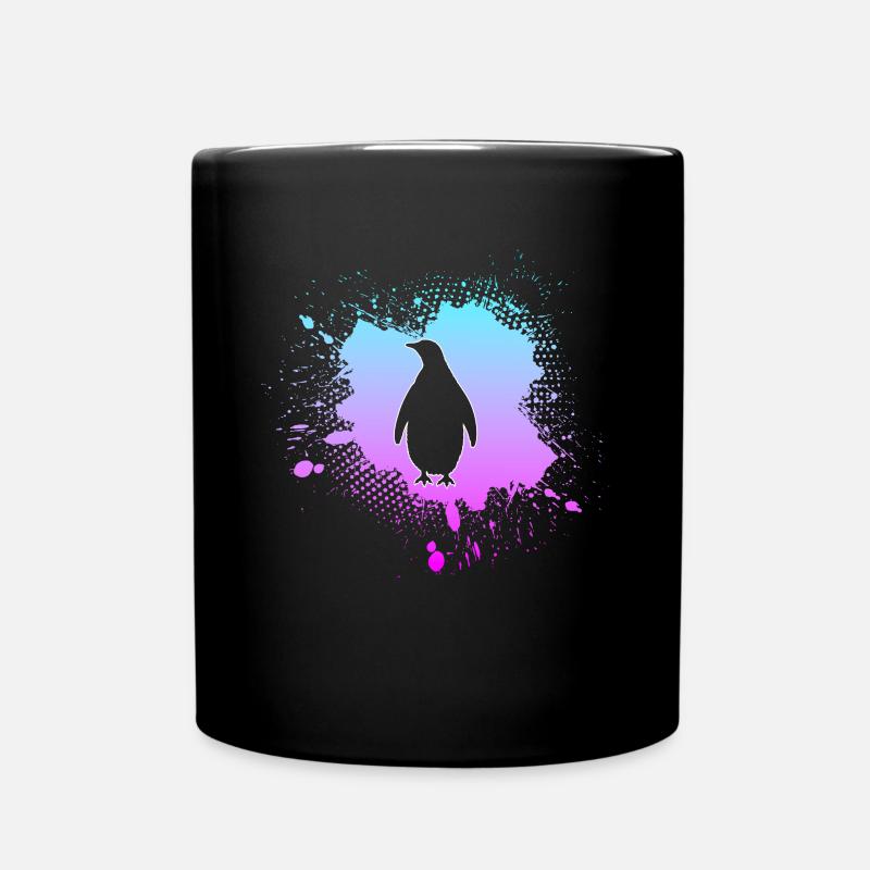 Pinguin - Tasse einfarbig - Schwarz