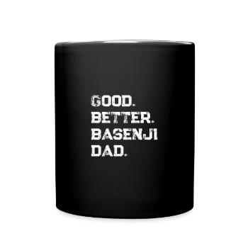 Basenji - Tasse einfarbig - Schwarz - Vorne