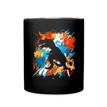 T-Rex - Mug uni - noir - Devant