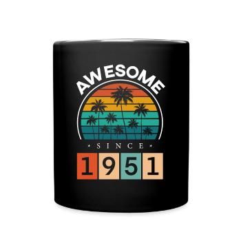 1951 Anniversaire Naissance Année de naissance millésime - Mug uni - noir - Devant