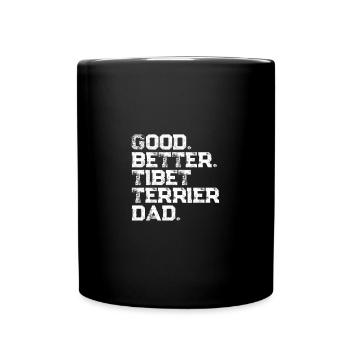 Tibetan Terrier - Full Colour Mug - black - Front
