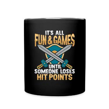 Joueurs de rôle RPG GN - Mug uni - noir - Devant
